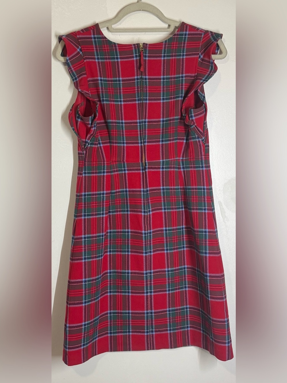 Vineyard Vines Nantucket Tartan Flutter Sleeve Shift Dress - Picture 5 of 7
